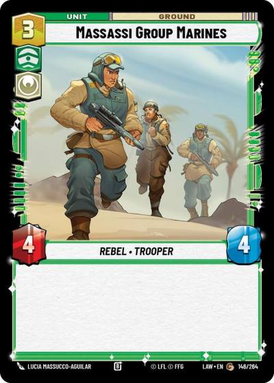 Massassi Group Marines 146/264 A Lawless Time Star Wars card