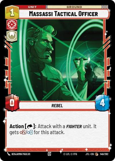 Massassi Tactical Officer 146/262 Jump to Lightspeed Star Wars card