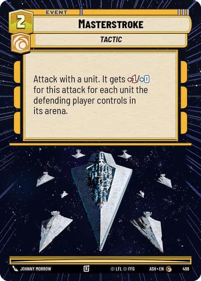 Masterstroke (Hyperspace) 498 Ashes of the Empire Star Wars card