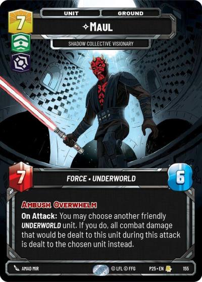 Maul - Shadow Collective Visionary 155 Sector and Regional Promos: Season 1 Star Wars card