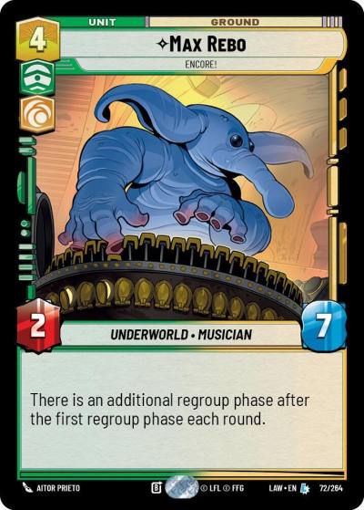 Max Rebo - Encore! 72/264 A Lawless Time Star Wars card
