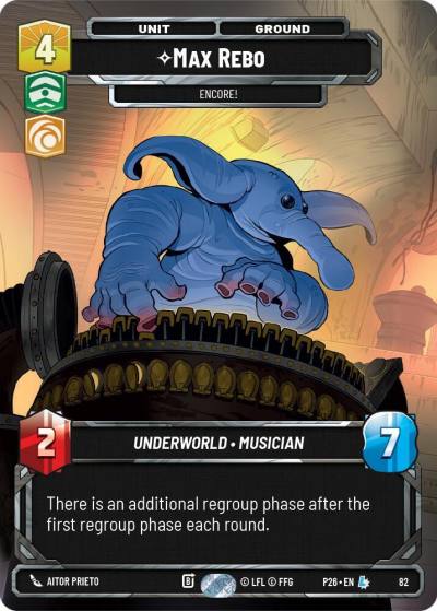 Max Rebo - Encore! (82) 82 Sector and Regional Promos: Season 1 Star Wars card