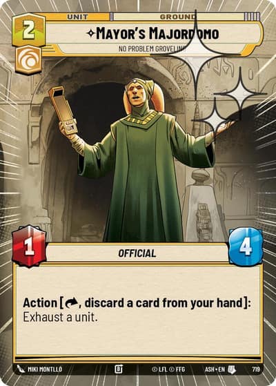 Mayor's Majordomo - No Problem Groveling (Hyperspace Foil) 719 Ashes of the Empire Star Wars card