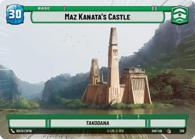 Maz Kanata's Castle // Experience (Hyperspace) 299 // T03 Shadows of the Galaxy Star Wars card