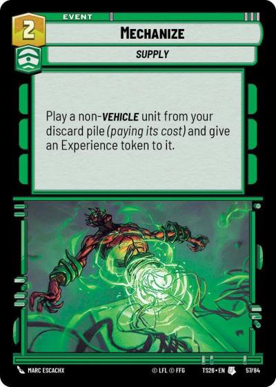 Mechanize 57/84 Twin Suns Star Wars card