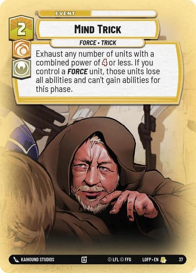 Mind Trick (Foil) 37 Legends of the Force: Weekly Play Promos Star Wars card