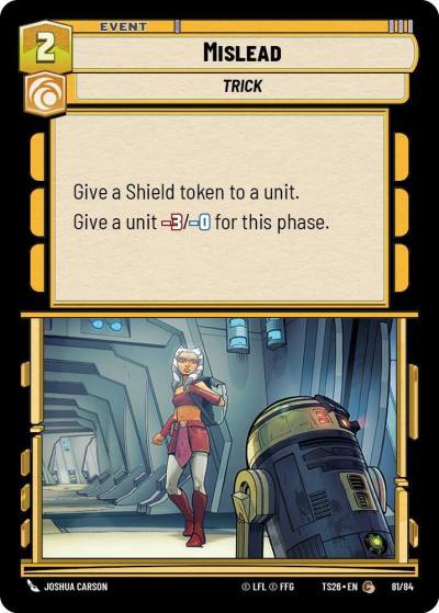 Mislead 81/64 Twin Suns Star Wars card