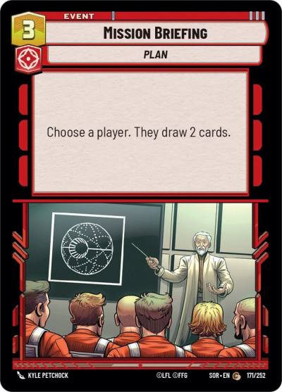 Mission Briefing 171/252 Spark of Rebellion Star Wars card