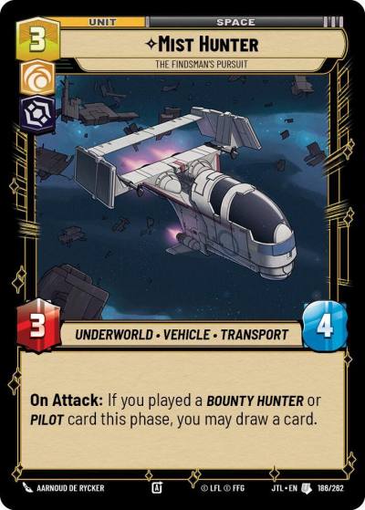 Mist Hunter - The Findsman's Pursuit 186/262 Jump to Lightspeed Star Wars card