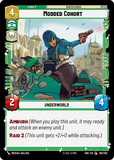 Modded Cohort 100/262 Shadows of the Galaxy Star Wars card