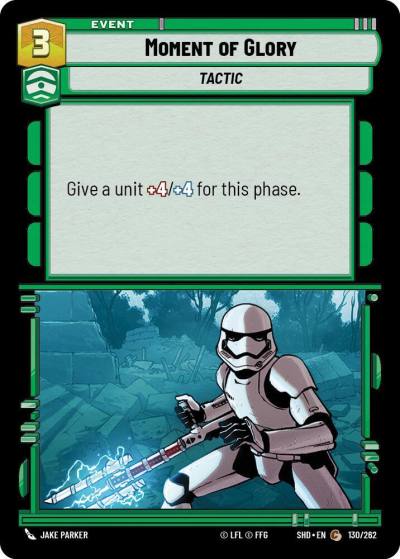 Moment of Glory 130/262 Shadows of the Galaxy Star Wars card