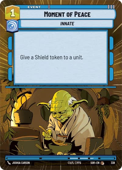 Moment of Peace (Hyperspace) 338 Spark of Rebellion Star Wars card