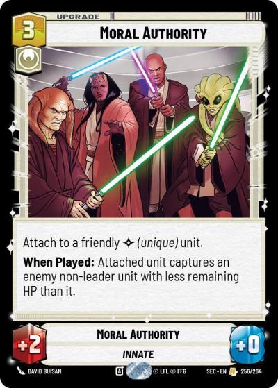 Moral Authority 256/264 Secrets of Power Star Wars card