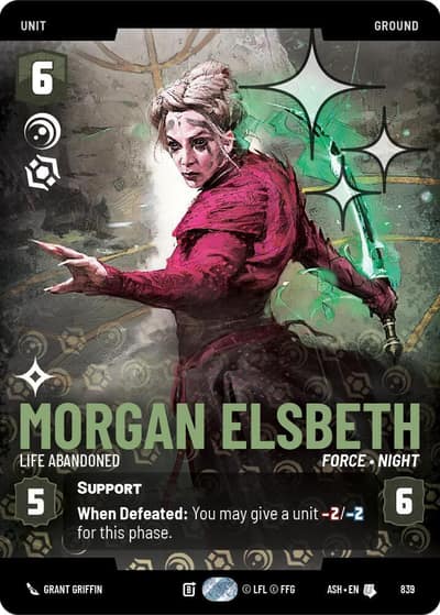 Morgan Elsbeth - Life Abandoned (Prestige Foil) 839 Ashes of the Empire Star Wars card