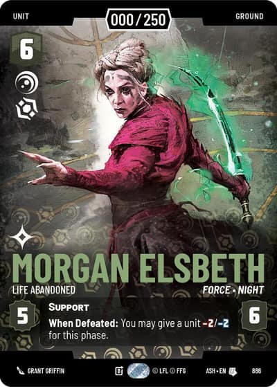 Morgan Elsbeth - Life Abandoned (Serialized) 886 Ashes of the Empire Star Wars card