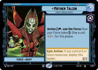 Mother Talzin - Power Through Magick 002/264 Legends of the Force Star Wars card
