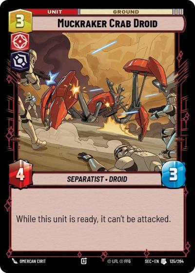 Muckraker Crab Droid 135/264 Secrets of Power Star Wars card