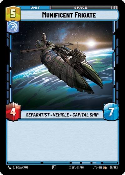 Munificent Frigate 069/262 Jump to Lightspeed Star Wars card