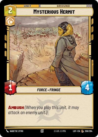 Mysterious Hermit 208/264 Legends of the Force Star Wars card