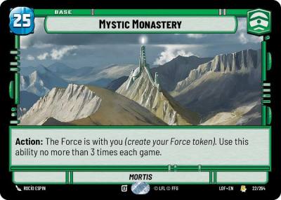 Mystic Monastery 022/264 Legends of the Force Star Wars card