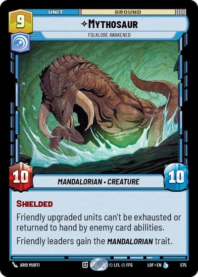 Mythosaur - Folklore Awakened (Foil) 575 Legends of the Force Star Wars card