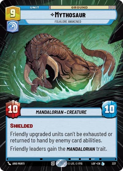 Mythosaur - Folklore Awakened (Hyperspace) 337 Legends of the Force Star Wars card