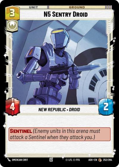 N5 Sentry Droid 252/264 Ashes of the Empire Star Wars card