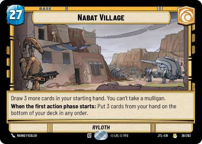 Nabat Village 028/262 Jump to Lightspeed Star Wars card