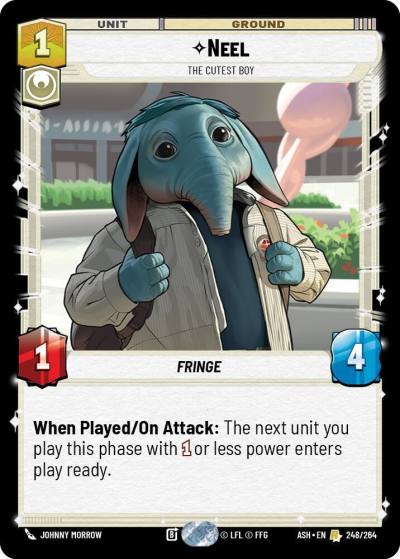Neel - The Cutest Boy 248/264 Ashes of the Empire Star Wars card