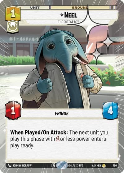 Neel - The Cutest Boy (Hyperspace Foil) 750 Ashes of the Empire Star Wars card