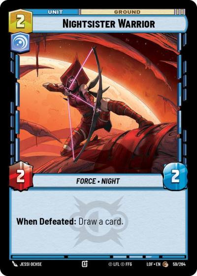 Nightsister Warrior 059/264 Legends of the Force Star Wars card