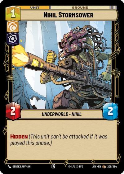 Nihil Stormsower 209/264 A Lawless Time Star Wars card