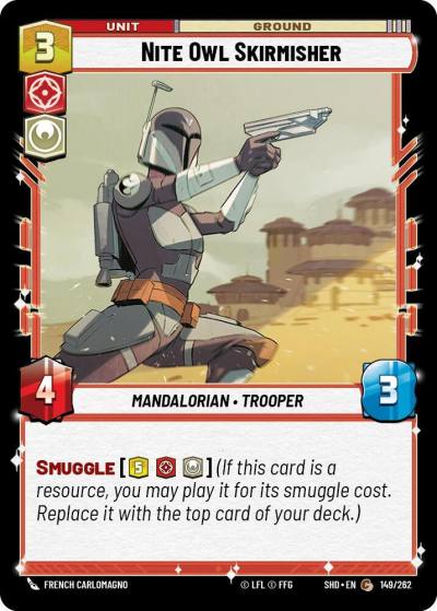 Nite Owl Skirmisher 149/262 Shadows of the Galaxy Star Wars card