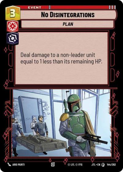 No Disintegrations 144/262 Jump to Lightspeed Star Wars card