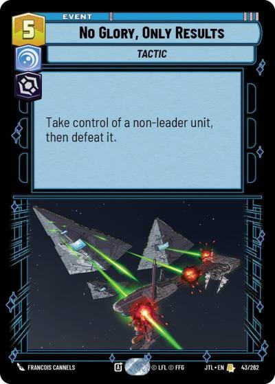 No Glory, Only Results 043/262 Jump to Lightspeed Star Wars card