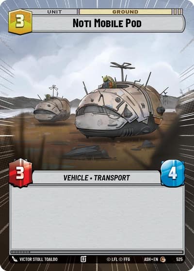 Noti Mobile Pod (Hyperspace) 525 Ashes of the Empire Star Wars card