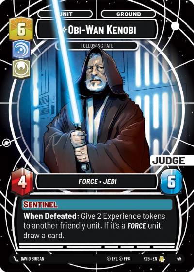 Obi-Wan Kenobi - Following Fate 45 Judge Promos Star Wars card