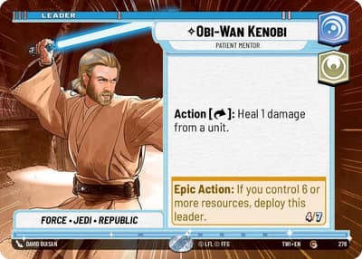 Obi-Wan Kenobi - Patient Mentor (Hyperspace) 278 Twilight of the Republic Star Wars card