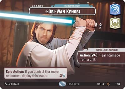 Obi-Wan Kenobi - Patient Mentor (Showcase) 260 Twilight of the Republic Star Wars card