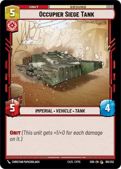 Occupier Siege Tank 165/252 Spark of Rebellion Star Wars card