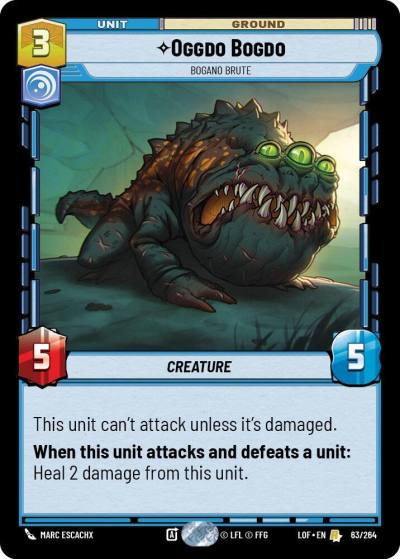 Oggdo Bogdo - Bogano Brute 063/264 Legends of the Force Star Wars card