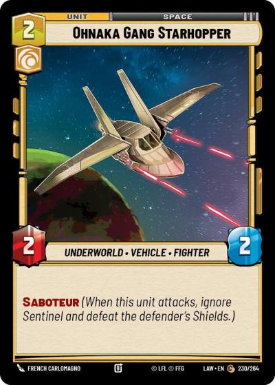 Ohnaka Gang Starhopper 230/264 A Lawless Time Star Wars card