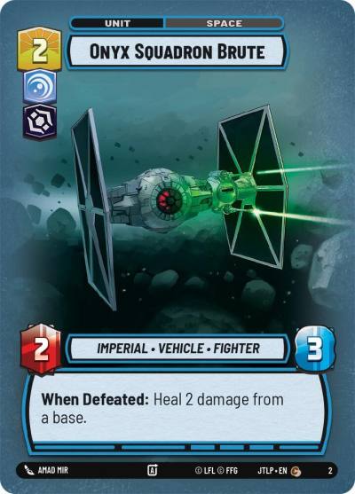 Onyx Squadron Brute 2 Jump to Lightspeed - Weekly Play Promos Star Wars card
