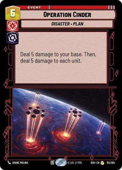 Operation Cinder 151/264 Ashes of the Empire Star Wars card
