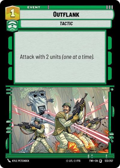 Outflank 123/257 Twilight of the Republic Star Wars card