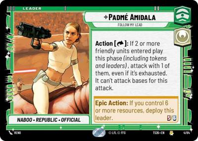 Padmé Amidala - Follow My Lead 4/84 Twin Suns Star Wars card