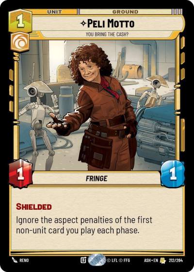 Peli Motto - You Bring the Cash? 212/264 Ashes of the Empire Star Wars card