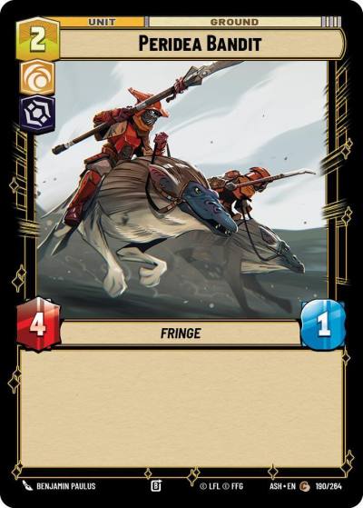 Peridea Bandit 190/264 Ashes of the Empire Star Wars card