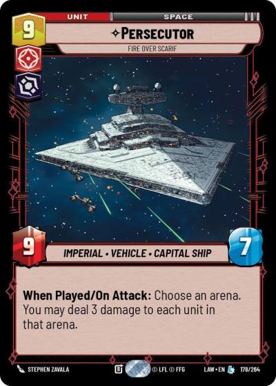Persecutor - Fire Over Scarif 178/264 A Lawless Time Star Wars card