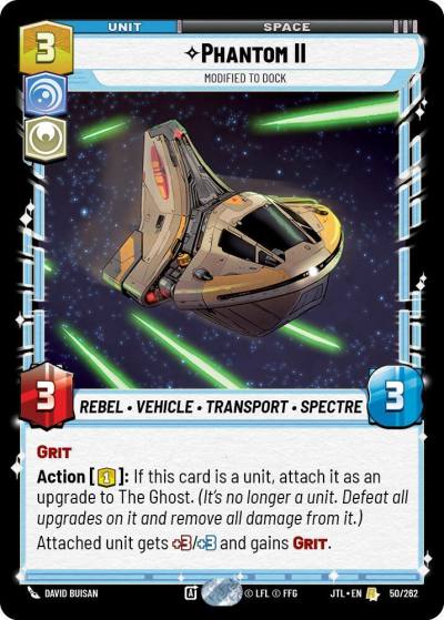 Phantom II - Modified to Dock 050/262 Jump to Lightspeed Star Wars card